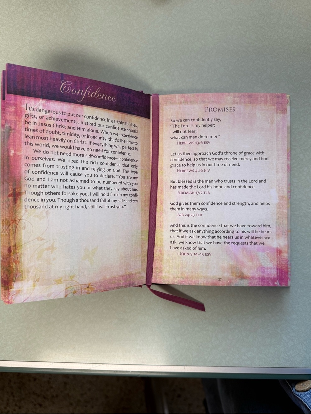 Prayers and Promises for Healing by Joan Hunter - Pink Floral Hardcover - Picture 5 of 5